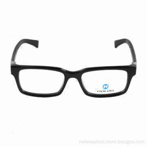 Hot Sale Acetate Double Color Optical Frame with Leather